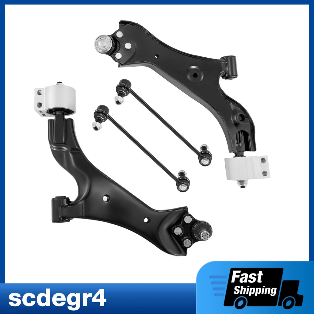 Front Lower Control Arms with Ball Joints and Sway Bars for Chevrolet Equinox (2010–2017)