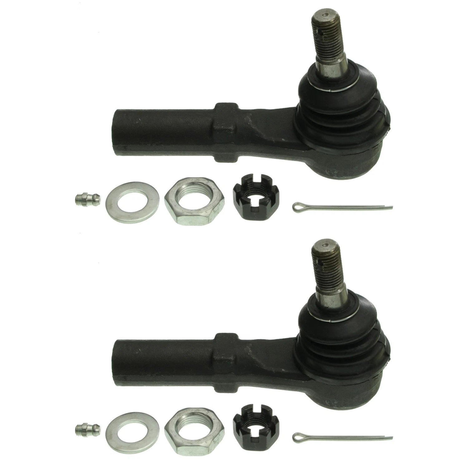 2X Moog Front Outer Steering Tie Rod End Kit for Ram 1500 2500 3500 (2002–2023)