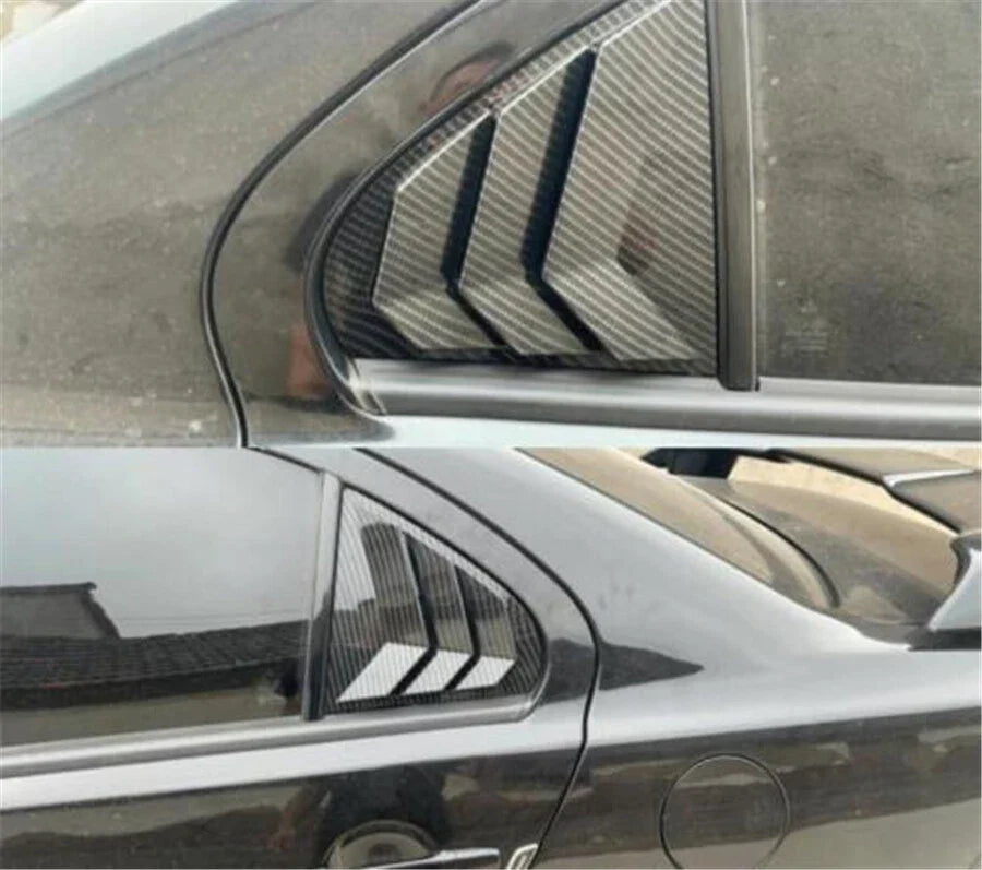 Carbon Fiber Look Window Louver Shutter Cover for Mitsubishi Lancer EVO (2003-2006)