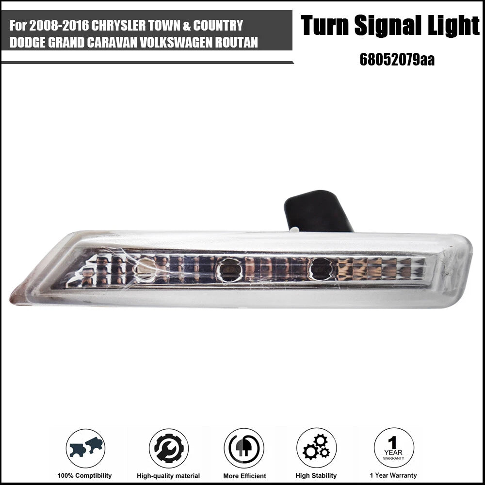LED Outside Mirror Turn Signal for Dodge Chrysler (2008–2018)