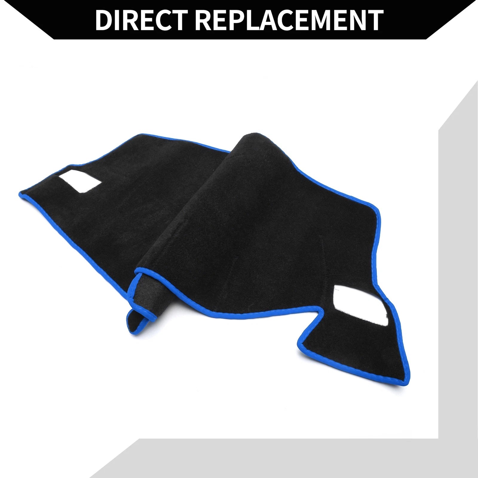 Set of 1 Dashboard Dash Cover Mat for Honda Civic (2021–2024) Black Blue
