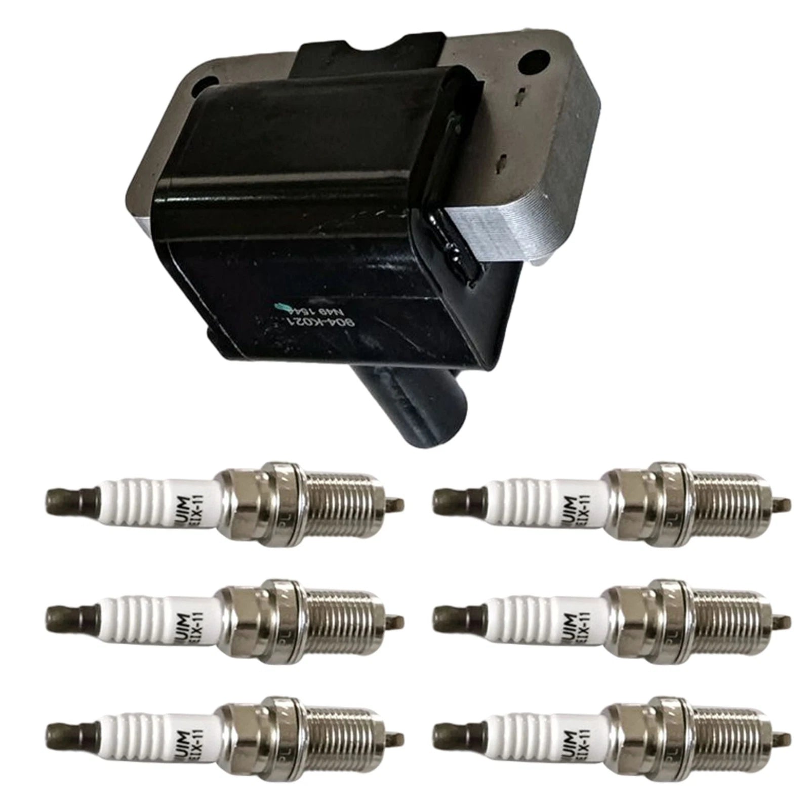 Ignition Coil & 6 Iridium Spark Plugs for Nissan Frontier (1999–2004)