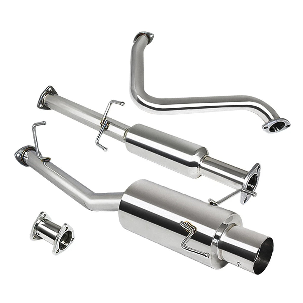 4" Tip Catback Exhaust Muffler for Honda Prelude BB6 H22A4 (1997–2001)