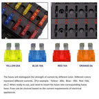 12 Way LED Circuit Blade Fuse Box Holder for Car Boat UK