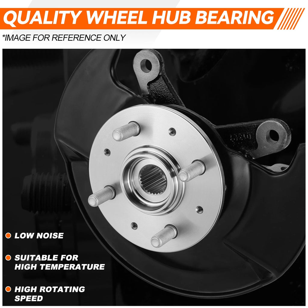 Front Left Loaded Wheel Bearing Hub Knuckle Assembly for Honda Civic (2003–2005)