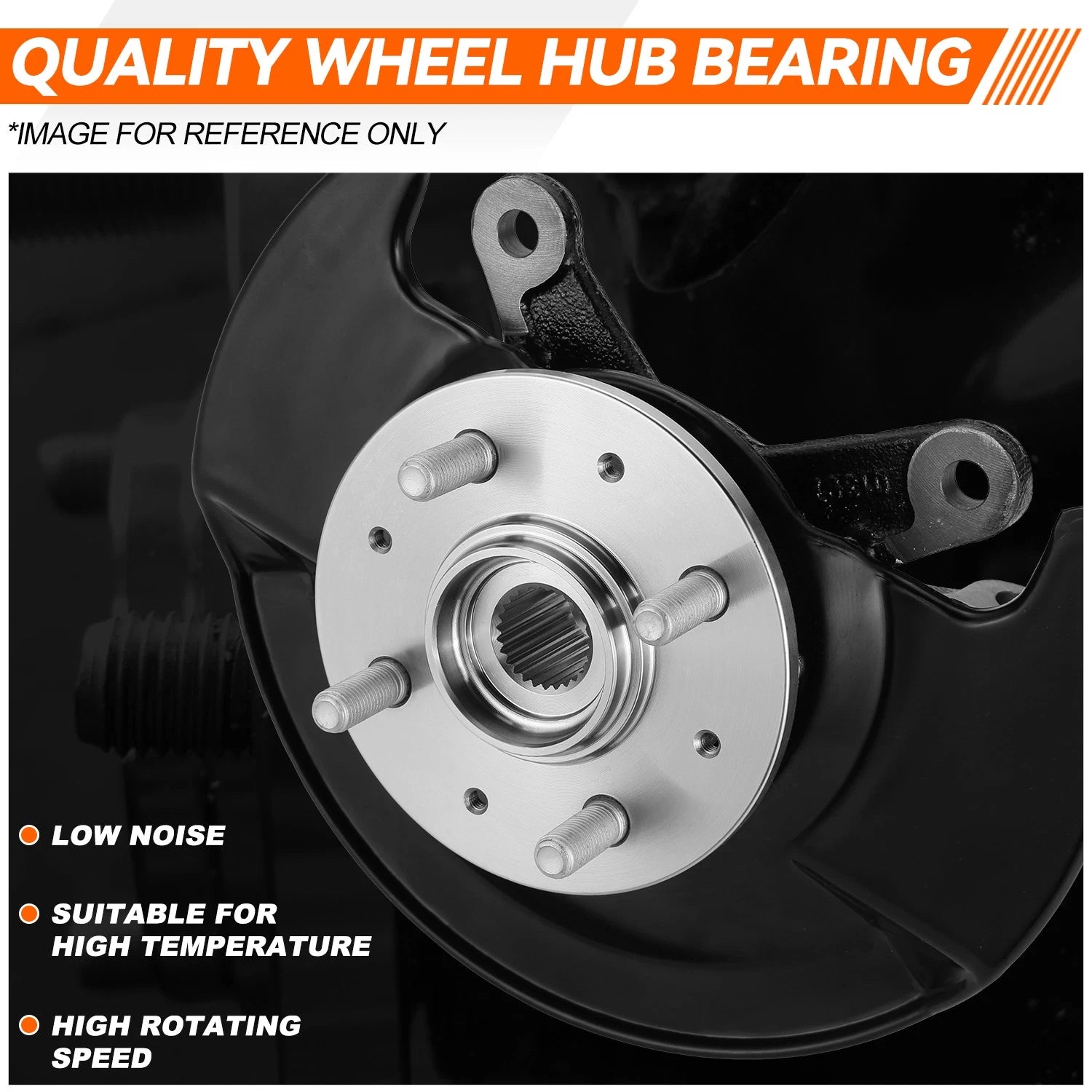 Front Left Loaded Wheel Bearing Hub Knuckle Assembly for Honda Civic (2003–2005)