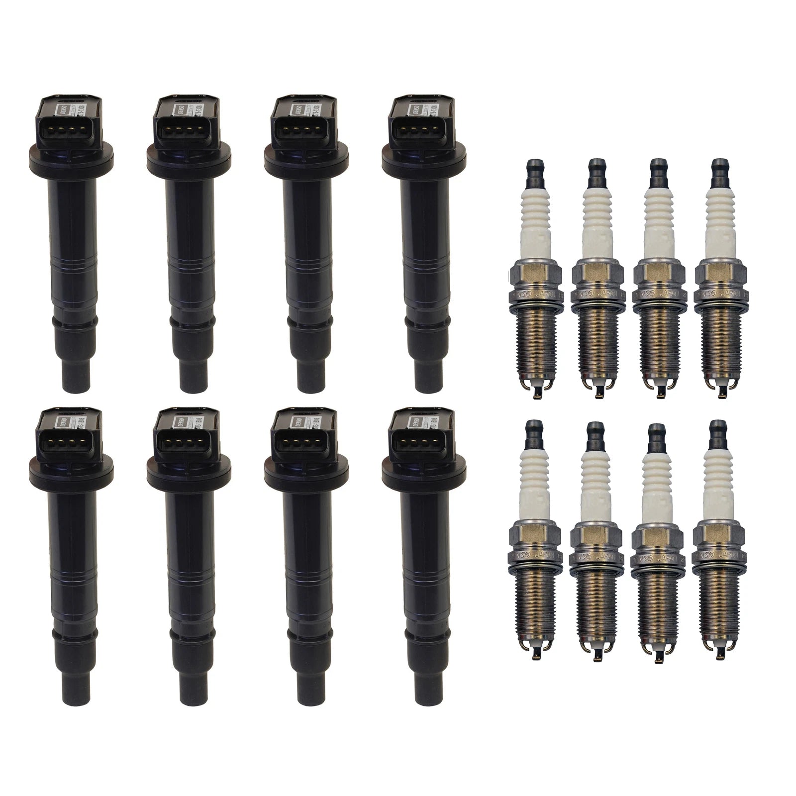 Set of 8 Ignition Coils & Iridium Spark Plugs for Lexus 5.0L V8