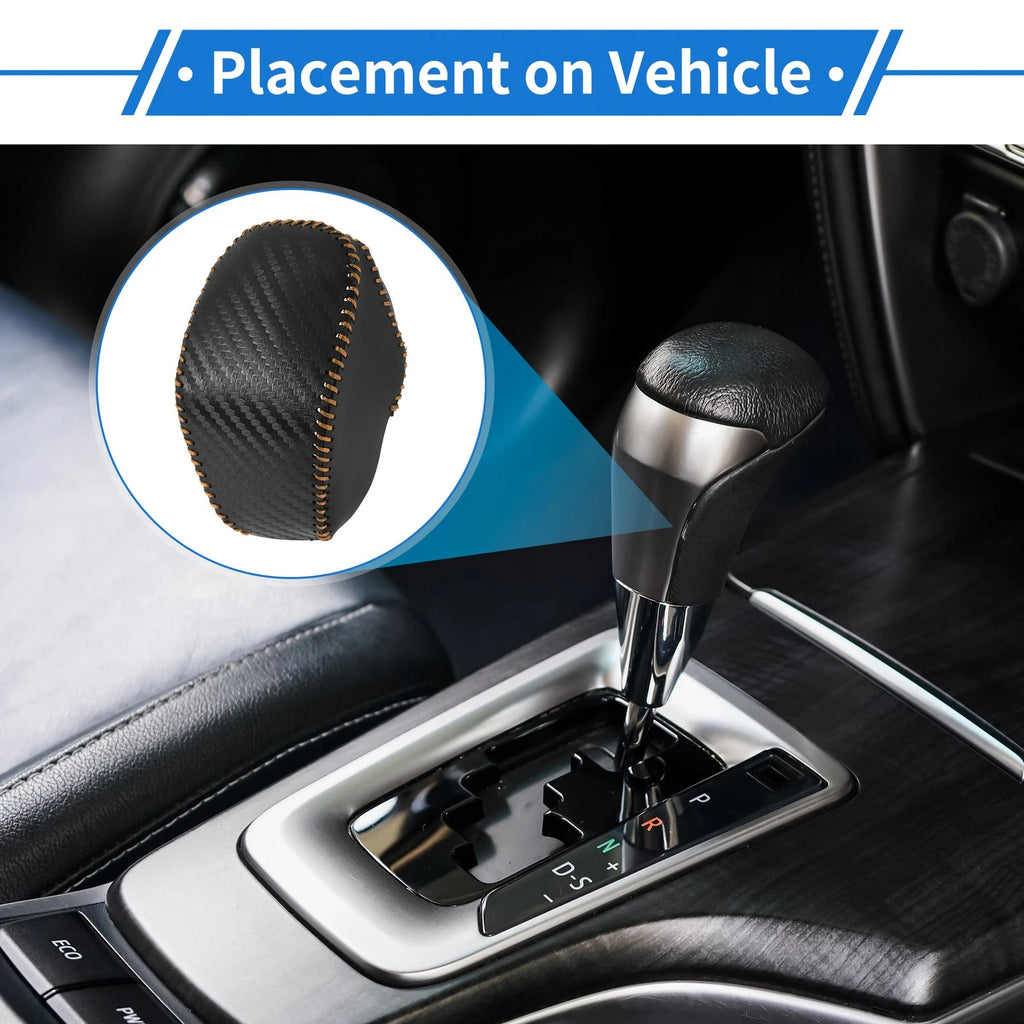 Gear Shift Knob Cover for Toyota RAV4 (2019–2024) Carbon Fiber Pattern