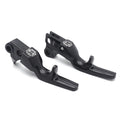 Black Shorty Skull Brake Clutch Levers for Harley XL (1996–2003), Softail (1996–2012), Touring (1996–2007)