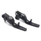 Black Shorty Skull Brake Clutch Levers for Harley XL (1996–2003), Softail (1996–2012), Touring (1996–2007)