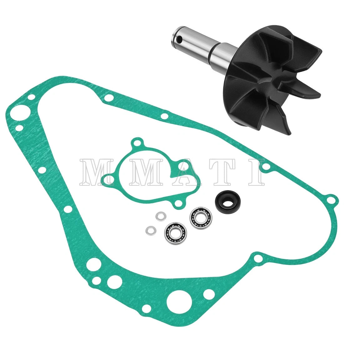 Water Pump Rebuild Kit for Suzuki RMX250 (1989–1998) - Impeller, Shaft, Gasket, Bearing