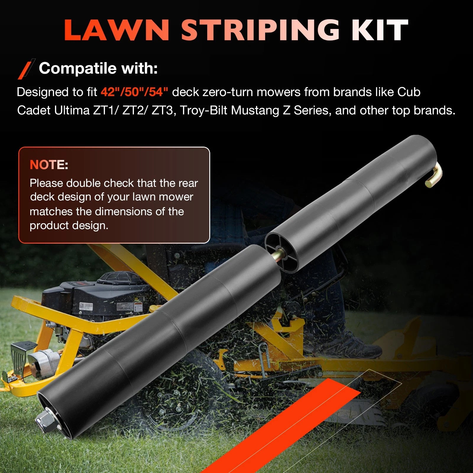 Lawn Striping Kit for Cub Cadet ZT1 Ultima Zero-Turn Mower (2019-2023)