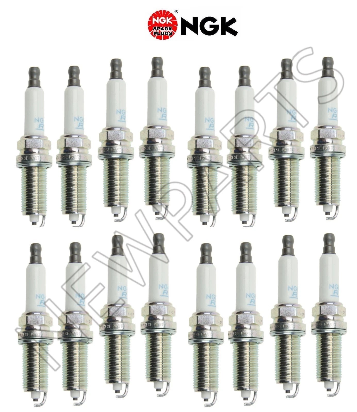 Set of 16 Spark Plugs for Dodge Chrysler Jeep (NGK 92174, LZFR5C-11)