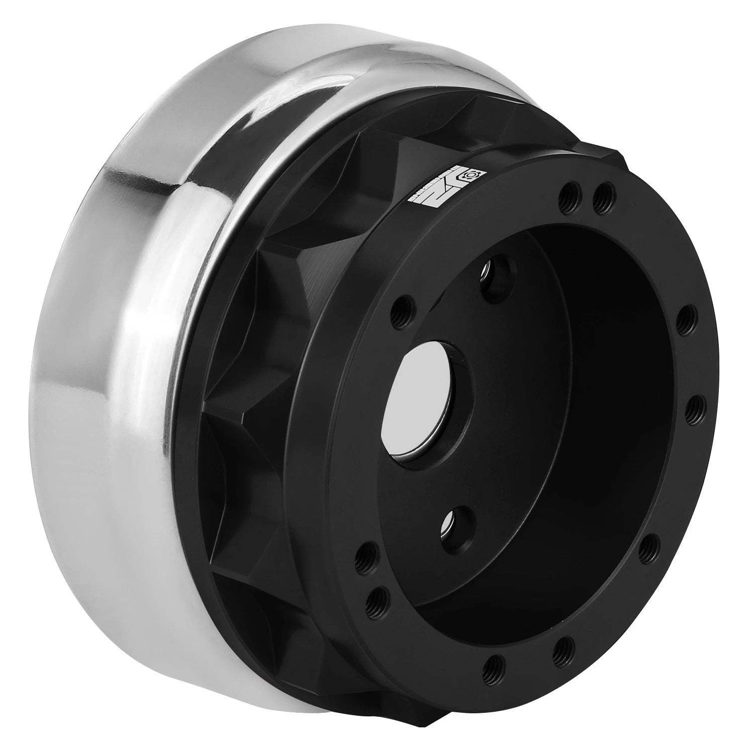 6-Bolt Hub Adapter for Ford Fairlane Mustang (1965–1969) - Black Aluminum