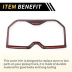 Carbon Fiber Armrest Box Rear Cup Holder Cover for Toyota Tundra (2022–2024)