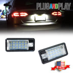 LED License Plate Lights for Audi A3 A4 S4 A6 A8 Quattro (2000–2023)