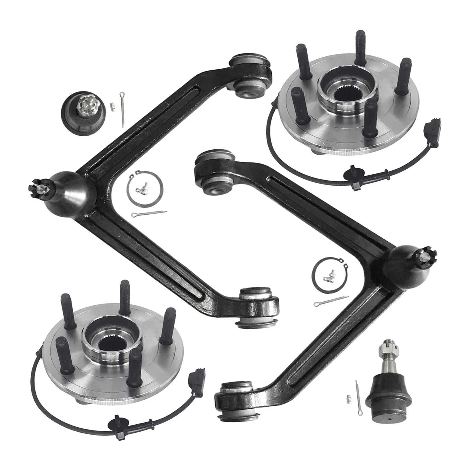 Control Arm W/Ball Kit & Wheel Hub Bearing w/ ABS for Dodge Ram 1500 (2002–2005)