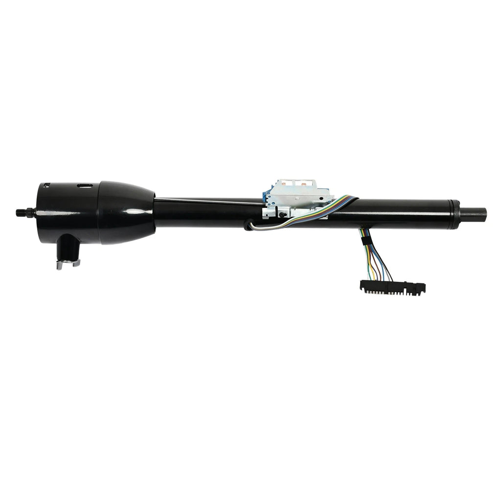 30" Black Tilt Manual Steering Column for GM (W/Key & 9 Bolt Adapter)
