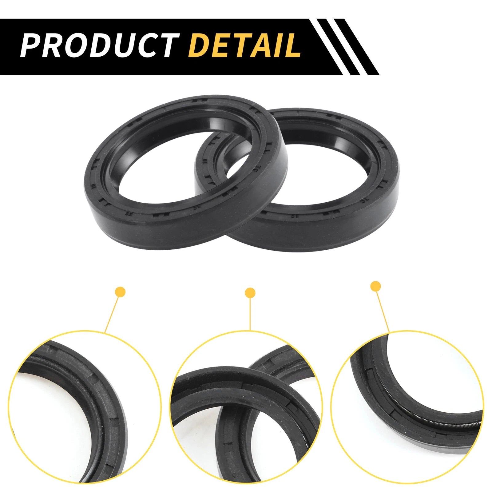Set of 5 Oil Seal Rotary Shaft Seal NBR Rubber 40x55x10mm for Various Models