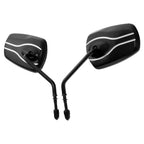 8mm Rear View Mirrors for Harley Touring, Road, Electra Glide, Sportster