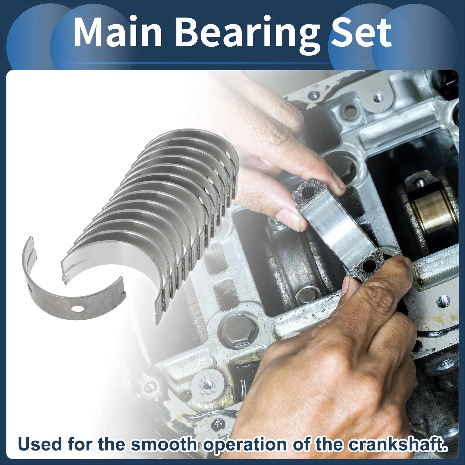 Main Bearing Set No. 12207C6000 for Nissan Pickup (1997–2005)