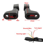 Mini Turn Signal Light Indicator Lamp for T100 T120 Street Twin Bobber (2016-2023)