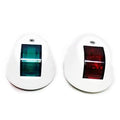 Pair of Green & Red Navigation Side Lights for Boat (Nylon Housing)