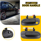2X Front Textured Black Exterior Door Handle LH+RH for Nissan Sentra (2000–2006)