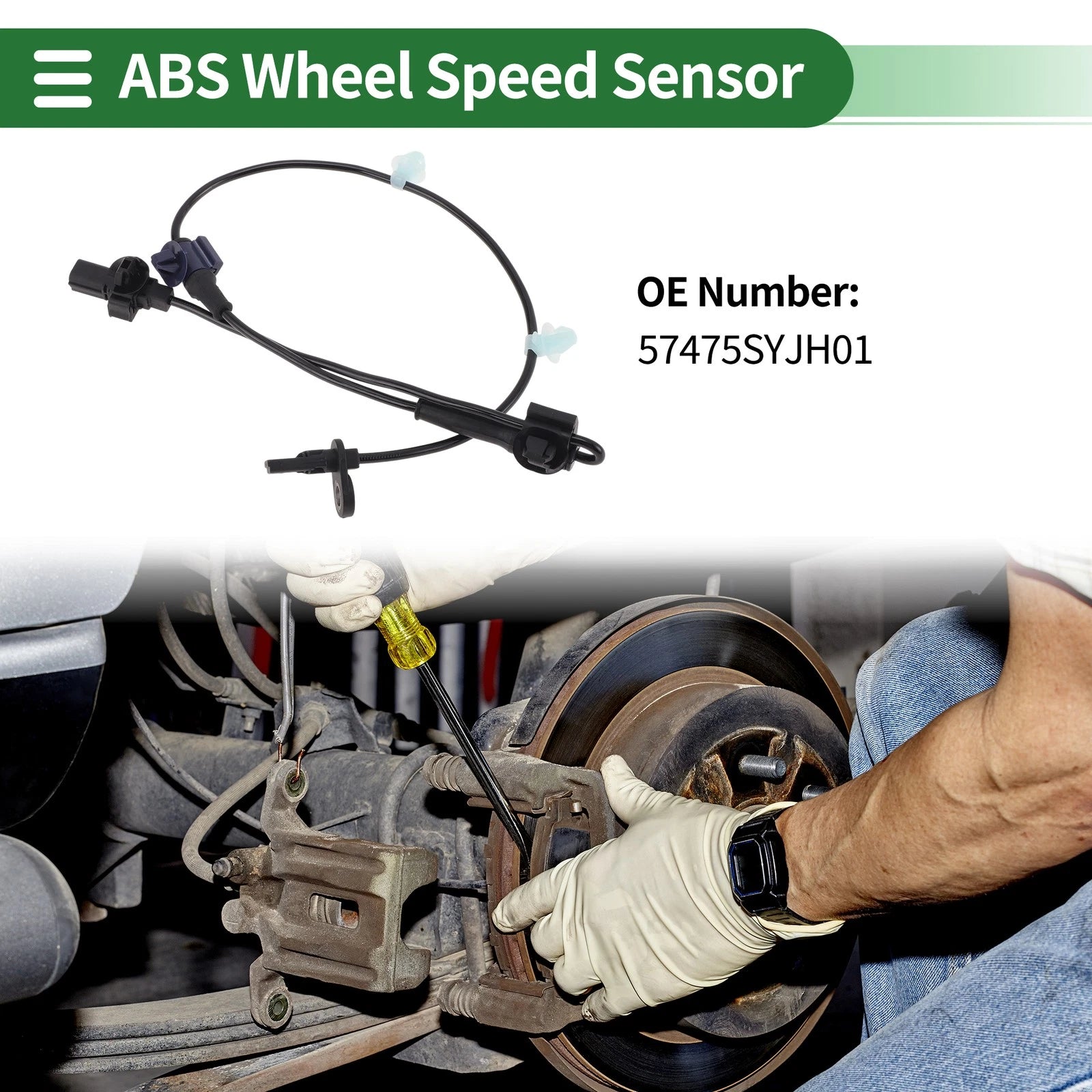 ABS Wheel Speed Sensor No. 57475SYJH01 for Honda Elysion (2012–2015)
