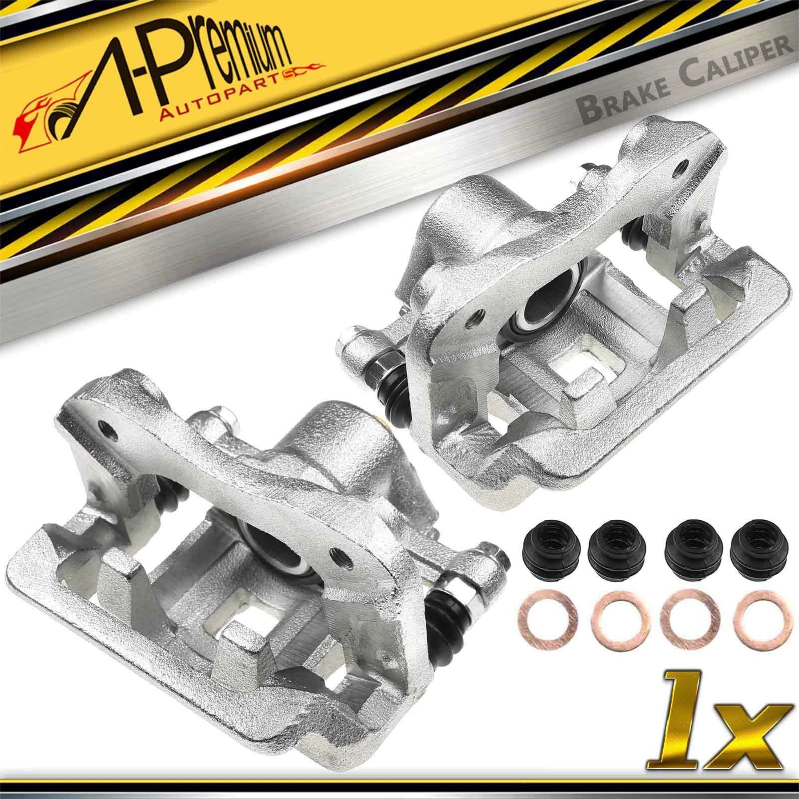 Pair Rear Brake Calipers with Bracket for Kia Amanti (2004–2006)