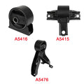 3Pcs Engine Motor Trans Mount Set for Dodge Caliber Jeep Compass (2007–2017)