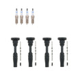 Set of 4 Bosch Double Iridium Spark Plugs & NGK Coil Boots for ATS Malibu Regal