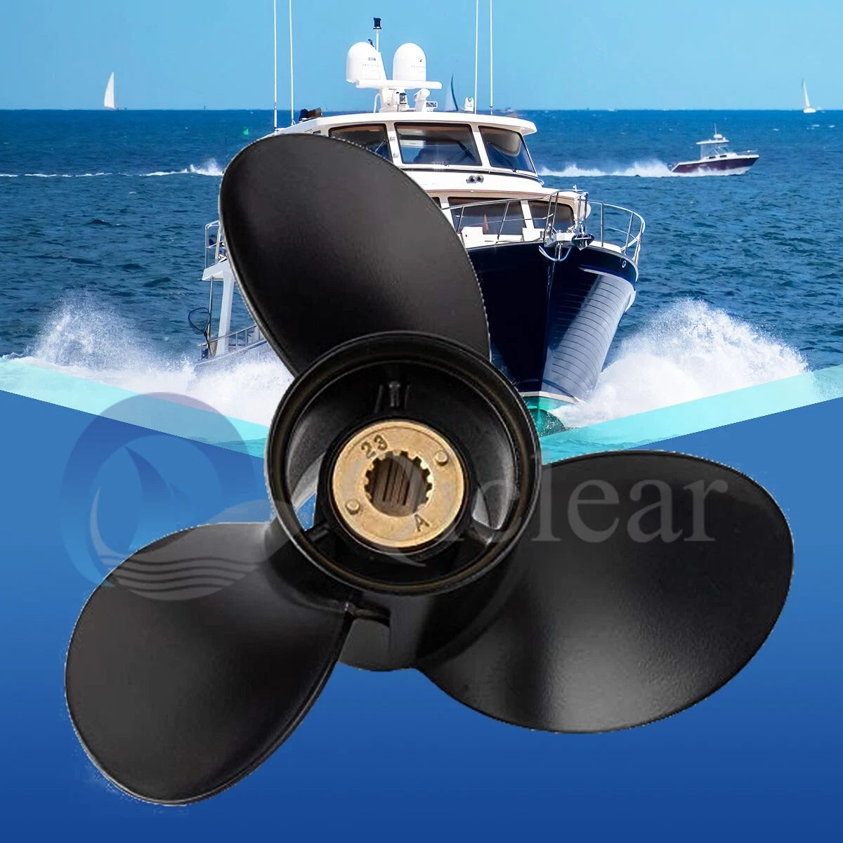 11 5/8 x 11 Propeller for Mercury 25-70HP Outboard (48-823478A5, RH)