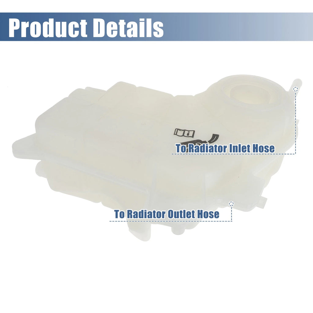 Coolant Radiator Reservoir Tank 8E0121403A w/ Sensor for Audi A4 (2002–2008)