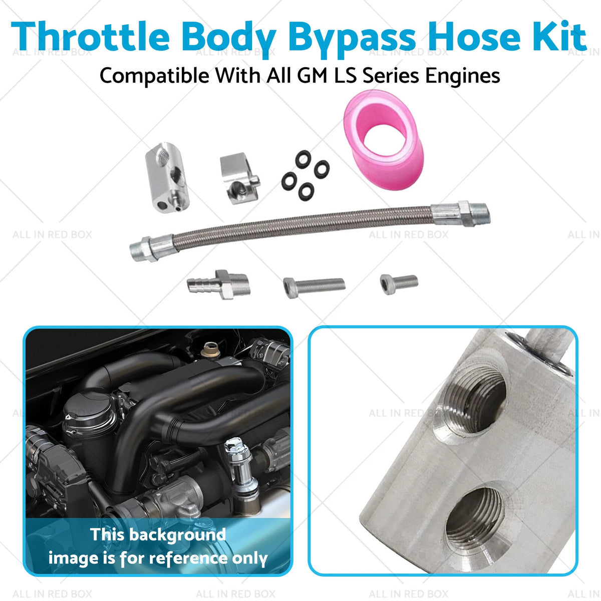 Throttle Body Bypass Hose Kit for GM LS Series (LS1, LSX, LM7, LR4, LQ4)