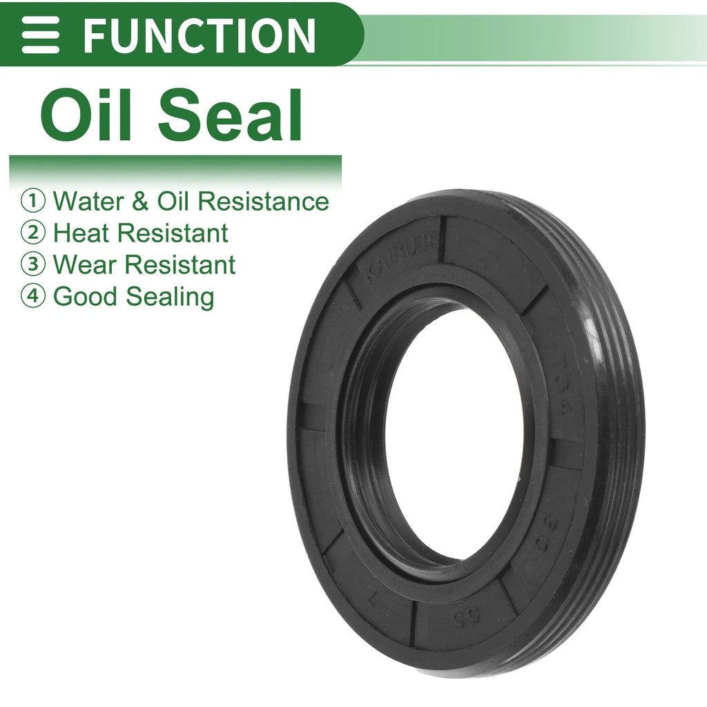 Set of 5 Oil Seal TG4 Lip Seal Ring NBR Rubber 30x55x7mm