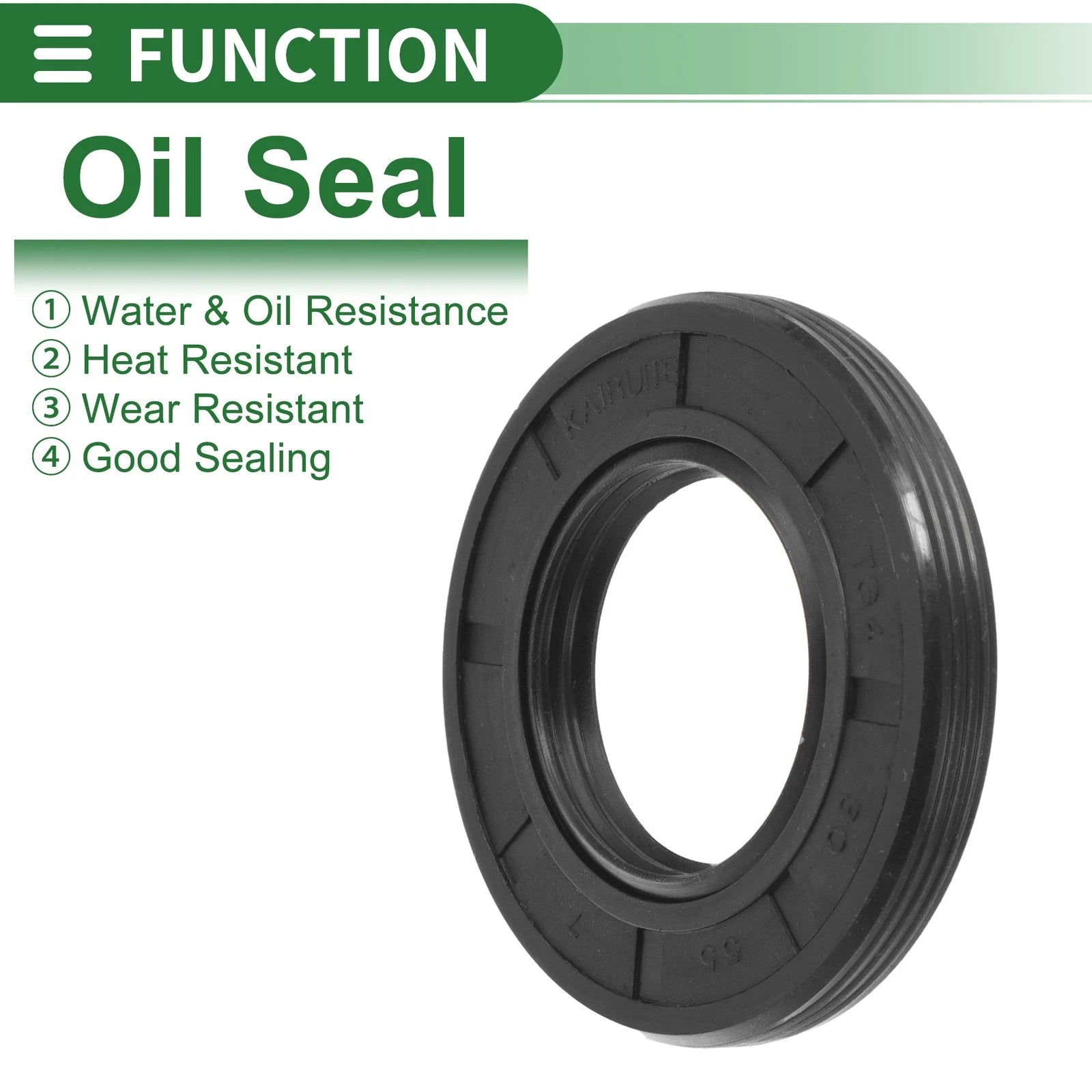 Set of 5 Oil Seal TG4 Lip Seal Ring NBR Rubber 30x55x7mm