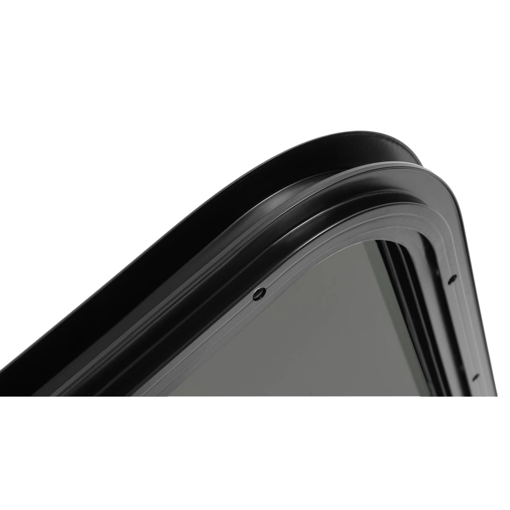 Black Screen RV Window 12" X 35" with Trim Ring (Universal)
