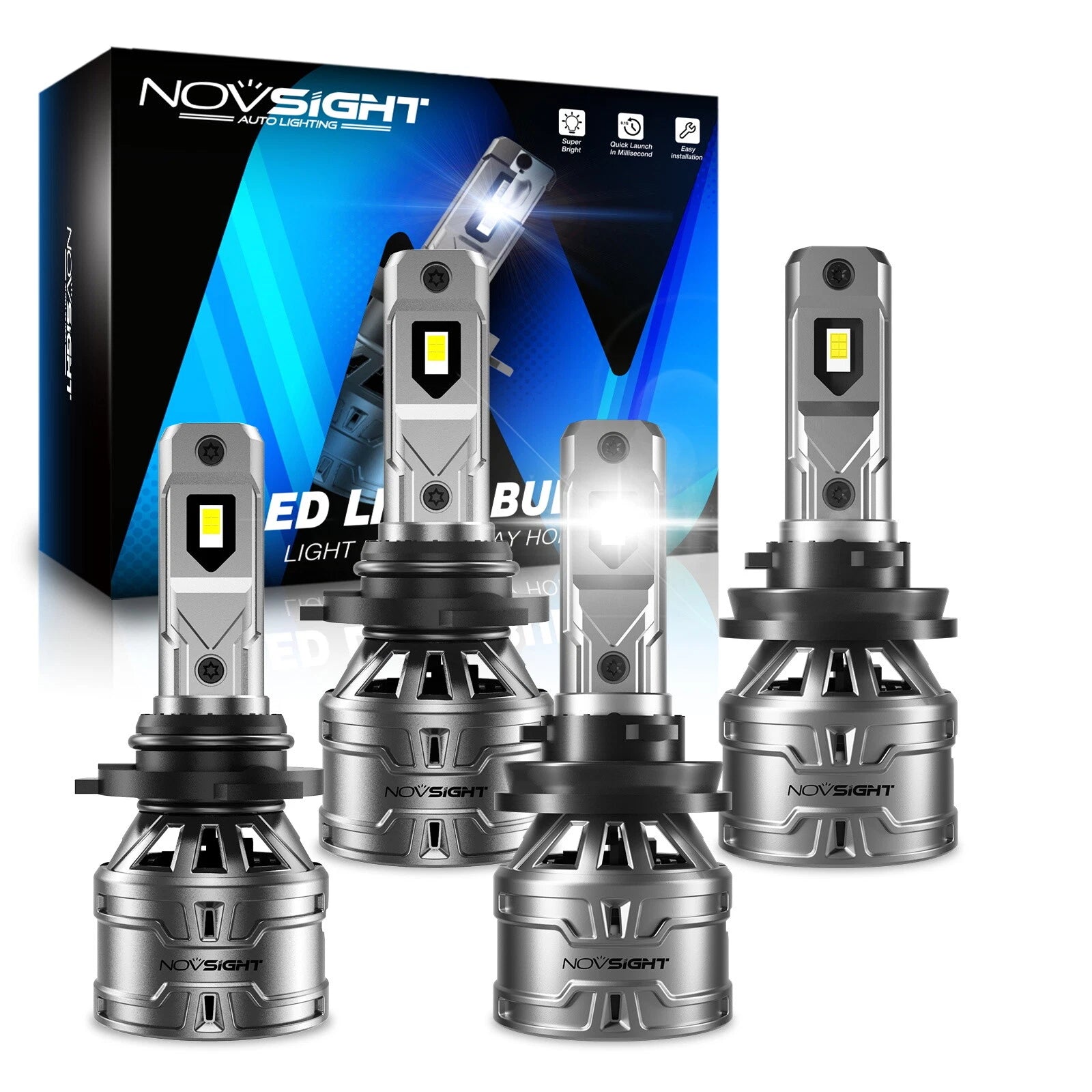 2X HB3/9005 + H11 LED Headlight Bulbs Combo for