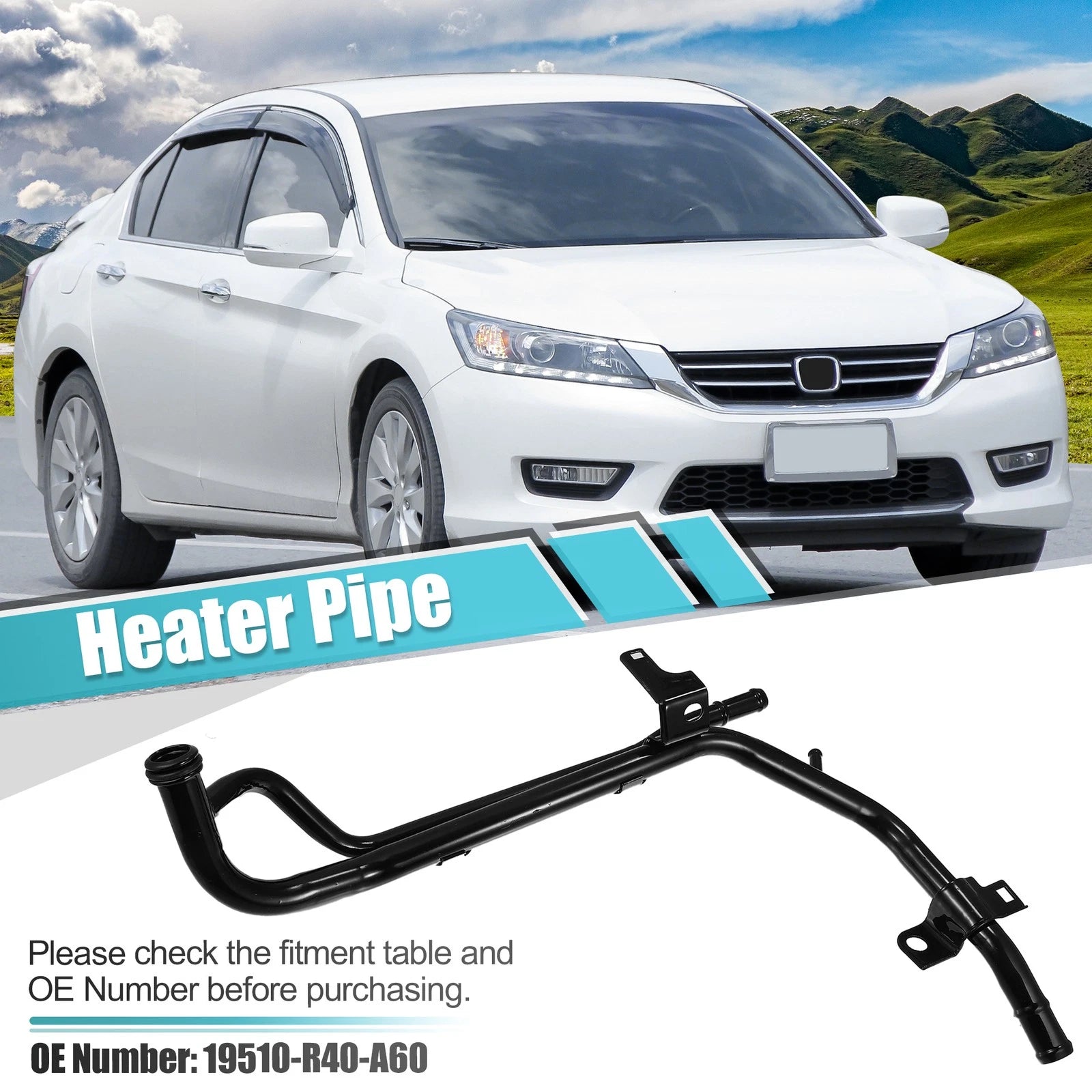 Water Coolant Hose 19510-R40-A60 for Honda CR-V Accord (2012–2014)