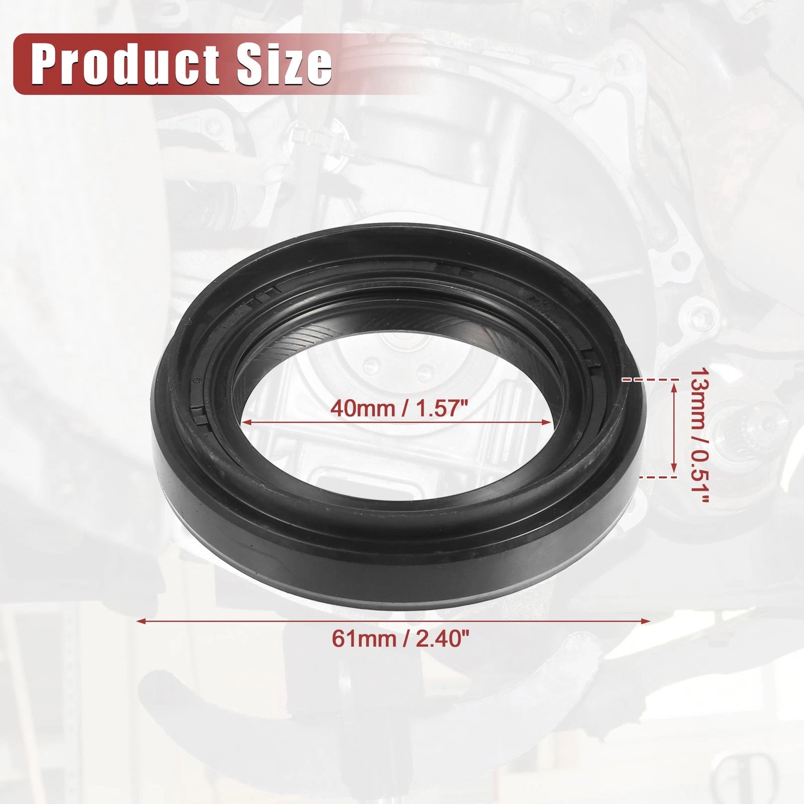 2X Engine Crankshaft Seal No. 90311-41007 for Toyota 4Runner (1987–2018)