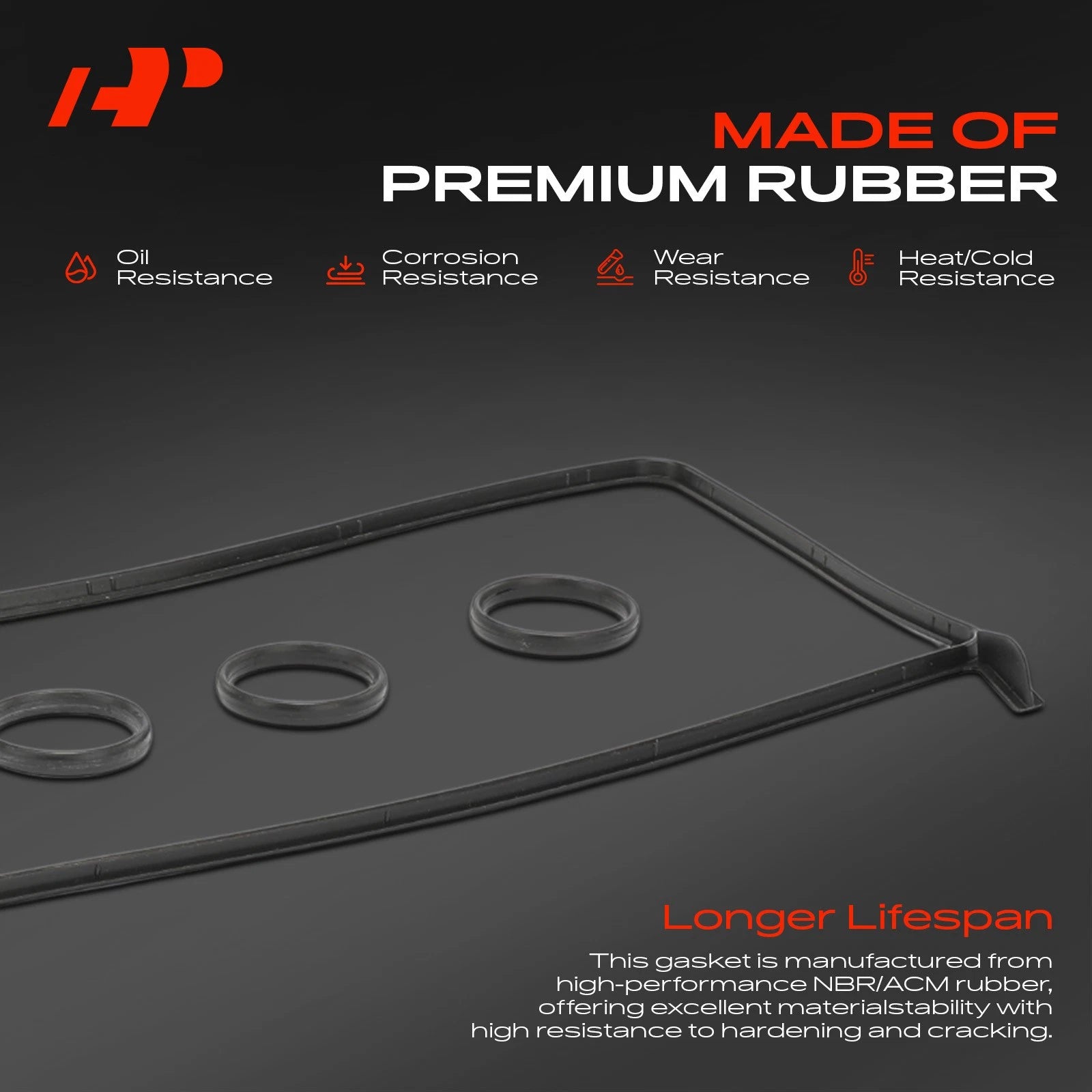 Engine Valve Cover Gasket Set for Mercedes-Benz E300 (1995-1997)
