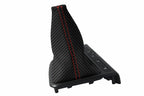 Automatic Shift Boot Cover for Kia Optima (2011–2015) Carbon Fiber Red Stitch