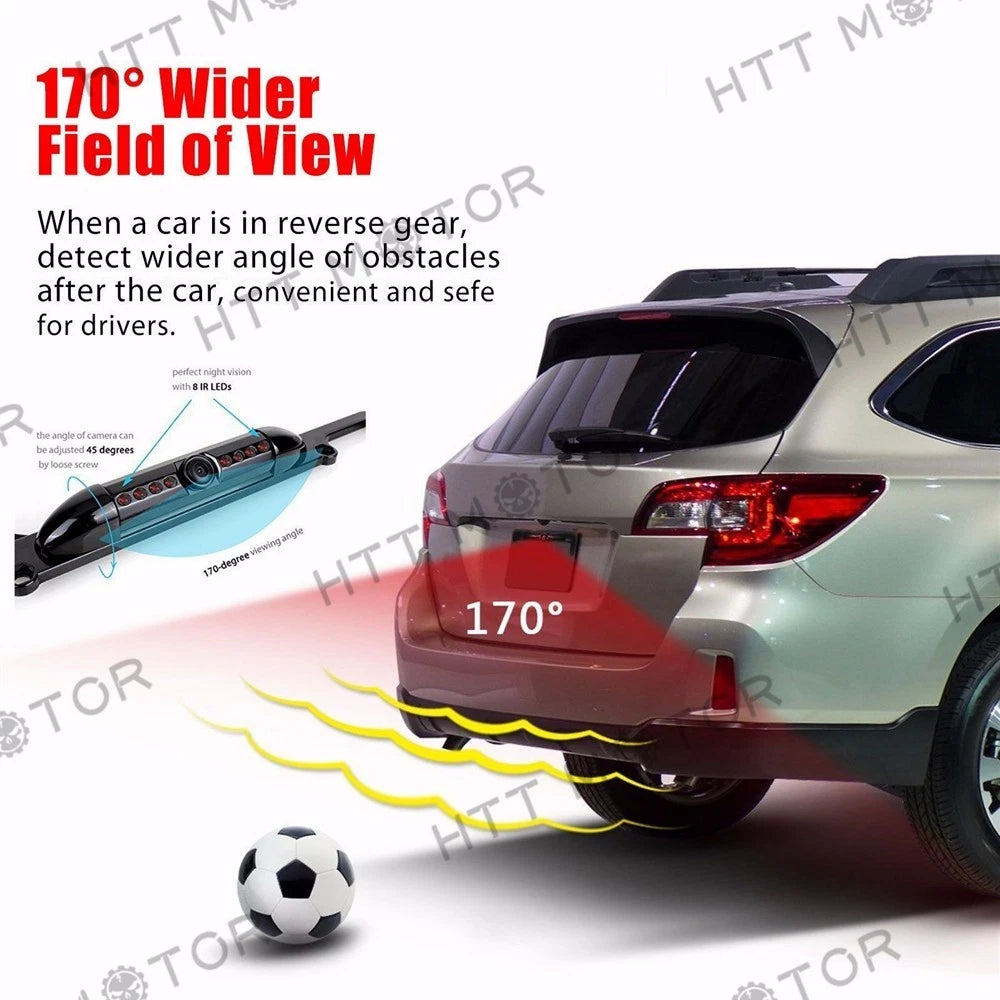 Backup Camera for US License Plate Frame (Waterproof, Night Vision)