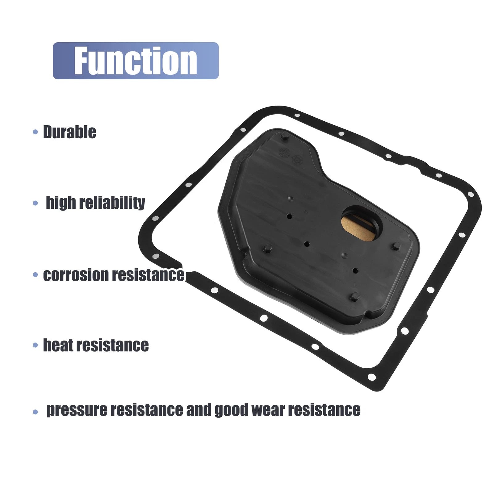 Set of 1 Transmission Filter Oil Pan Gasket Kit for Chevrolet Silverado (2007–2019)