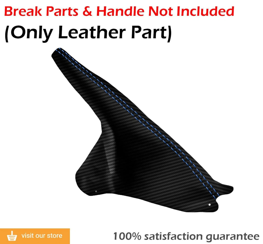 E Brake Boot for Ford Mustang (1994–2004) Carbon Fiber Blue Stitch