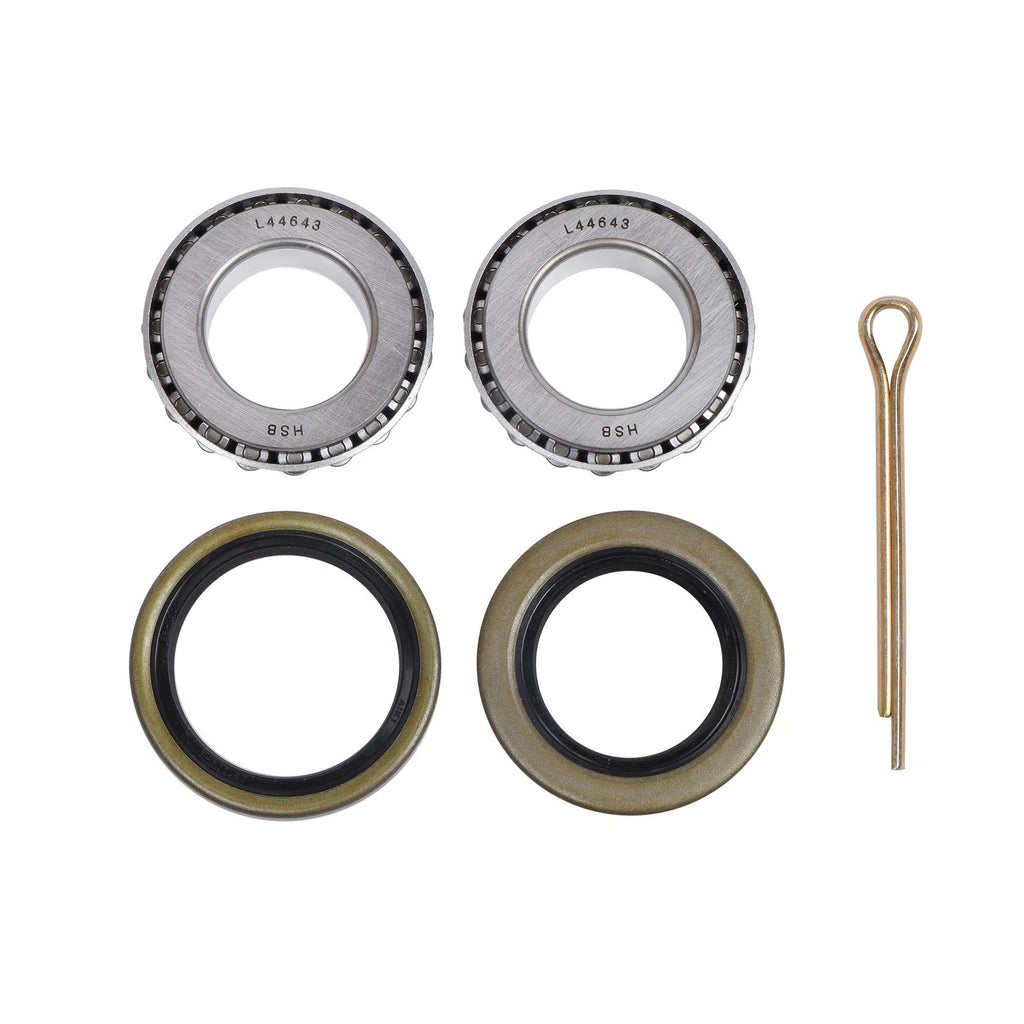 2X Trailer Hub Kit with Bearings for 4 on 4" Spindle (2000lb)