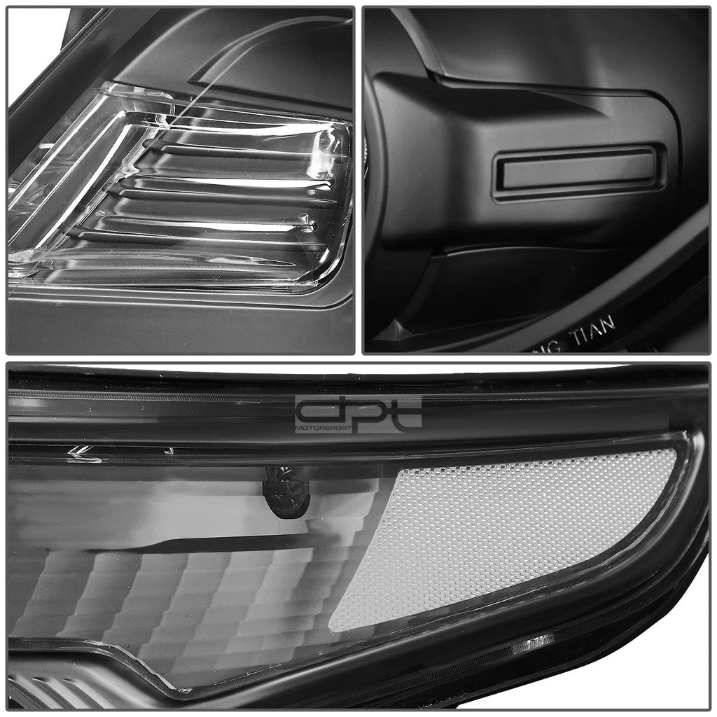 Projector Headlight Lamp for Ford Explorer (2011–2015) Black/Clear