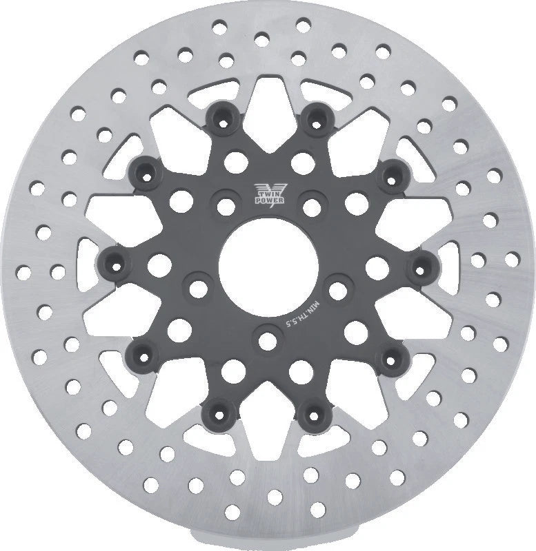 11.8in Floating Rotor for Harley FLH FLT (2008–Present) - Mesh Black