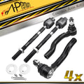 Set of 4 Inner & Outer Tie Rod Ends for Nissan Frontier Pathfinder (2005–2019)